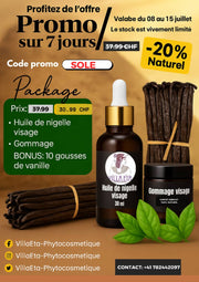 Pack Promo Soin Visage - Huile de Nigelle & Gommage + Vanille offerte